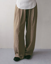 【anuke 2027 SS】Suckercheck Loose Pants - 5月下旬頃発送 - Champdelarose