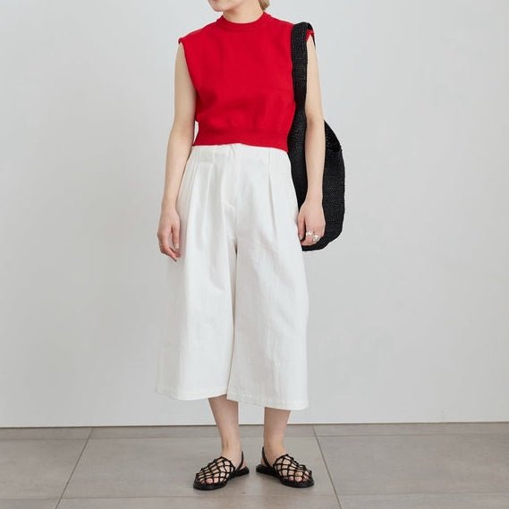 【anuke 2027 SS】Tuck Bermuda Pants - 4月下旬頃発送 - Champdelarose