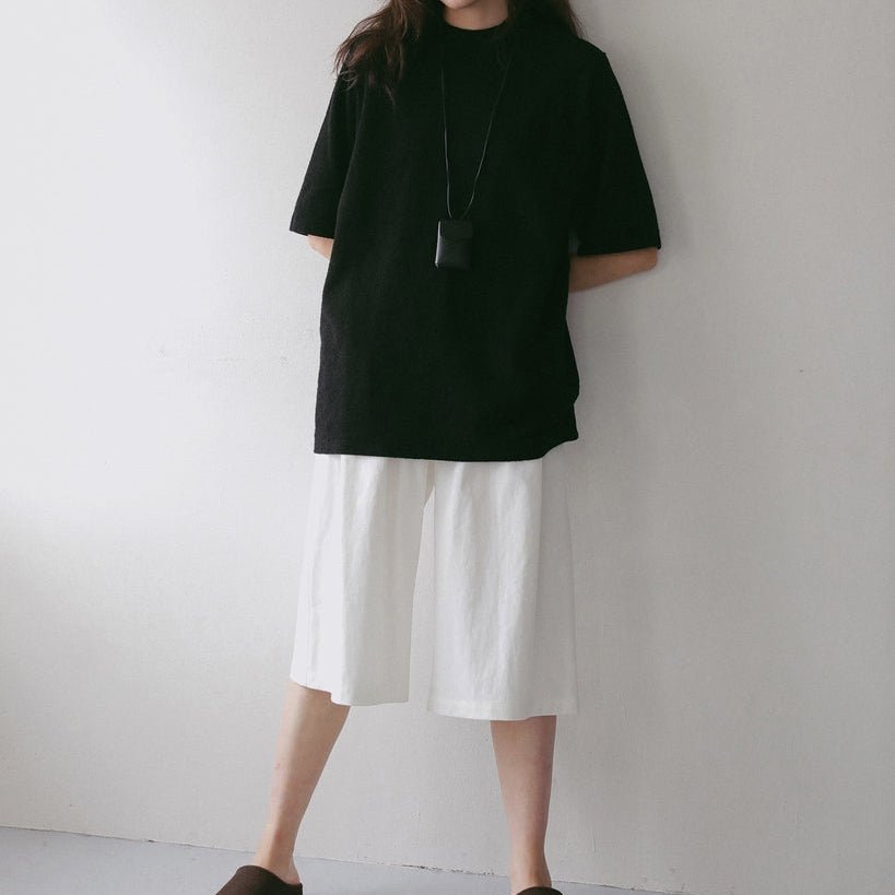 【anuke 2027 SS】Tuck Bermuda Pants - 4月下旬頃発送 - Champdelarose