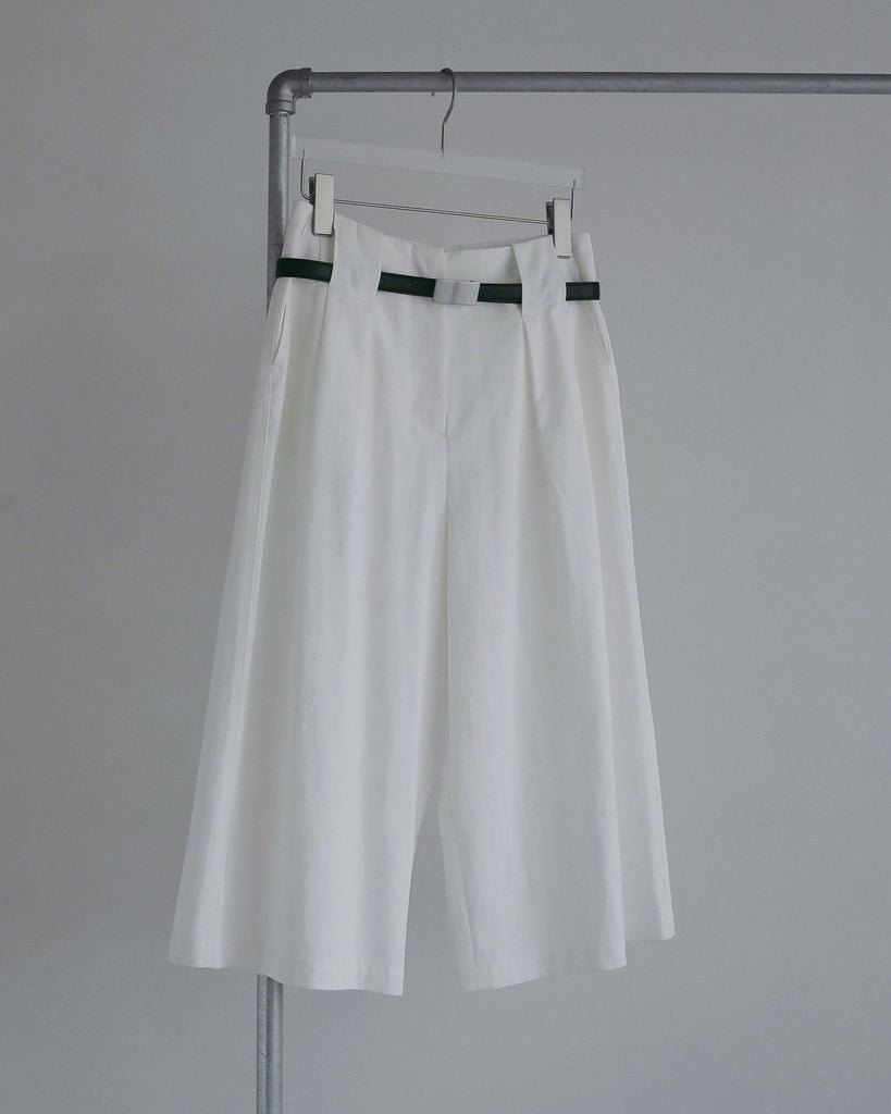 【anuke 2027 SS】Tuck Bermuda Pants - 4月下旬頃発送 - Champdelarose
