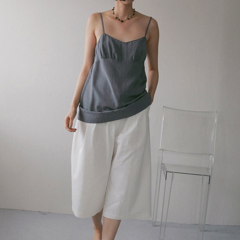 【anuke 2027 SS】Tuck Bermuda Pants - 4月下旬頃発送 - Champdelarose