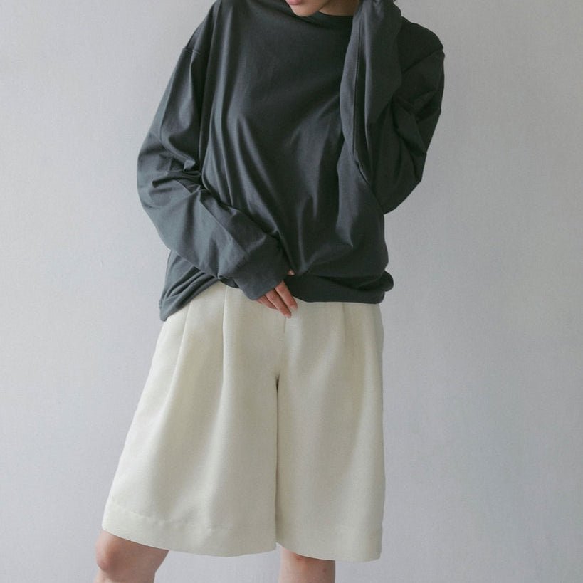 【anuke 2027 SS】Tuck Half Pants - 3月下旬頃発送 - Champdelarose