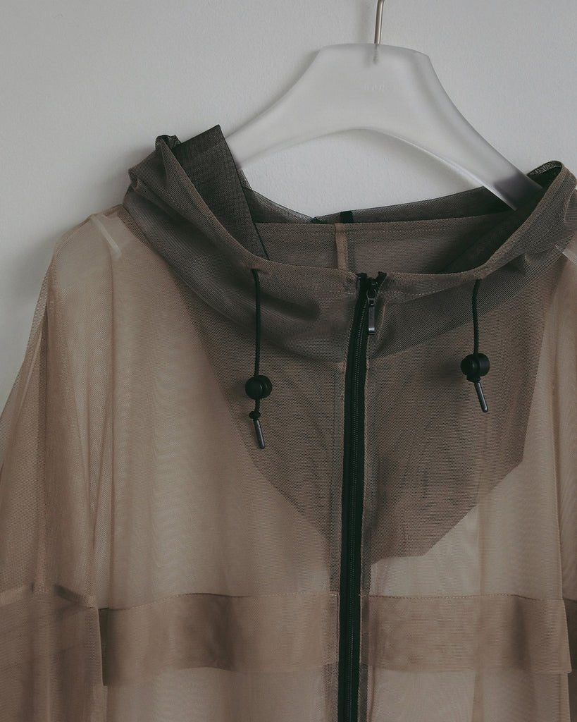 【anuke 2027 SS】Tulle Zip Blouson - 4月下旬頃発送 - Champdelarose