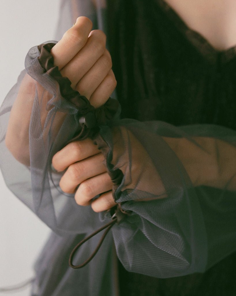 【anuke 2027 SS】Tulle Zip Blouson - 4月下旬頃発送 - Champdelarose
