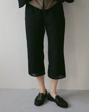 【anuke 2027 SS】Tweed Mesh Capripants - 3月下旬頃発送 - Champdelarose