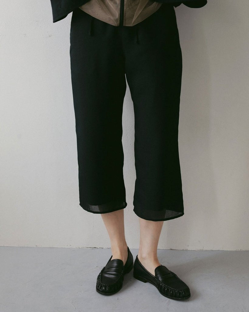 【anuke 2027 SS】Tweed Mesh Capripants - 3月下旬頃発送 - Champdelarose