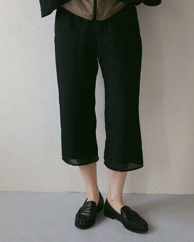 【anuke 2027 SS】Tweed Mesh Capripants - 3月下旬頃発送 - Champdelarose