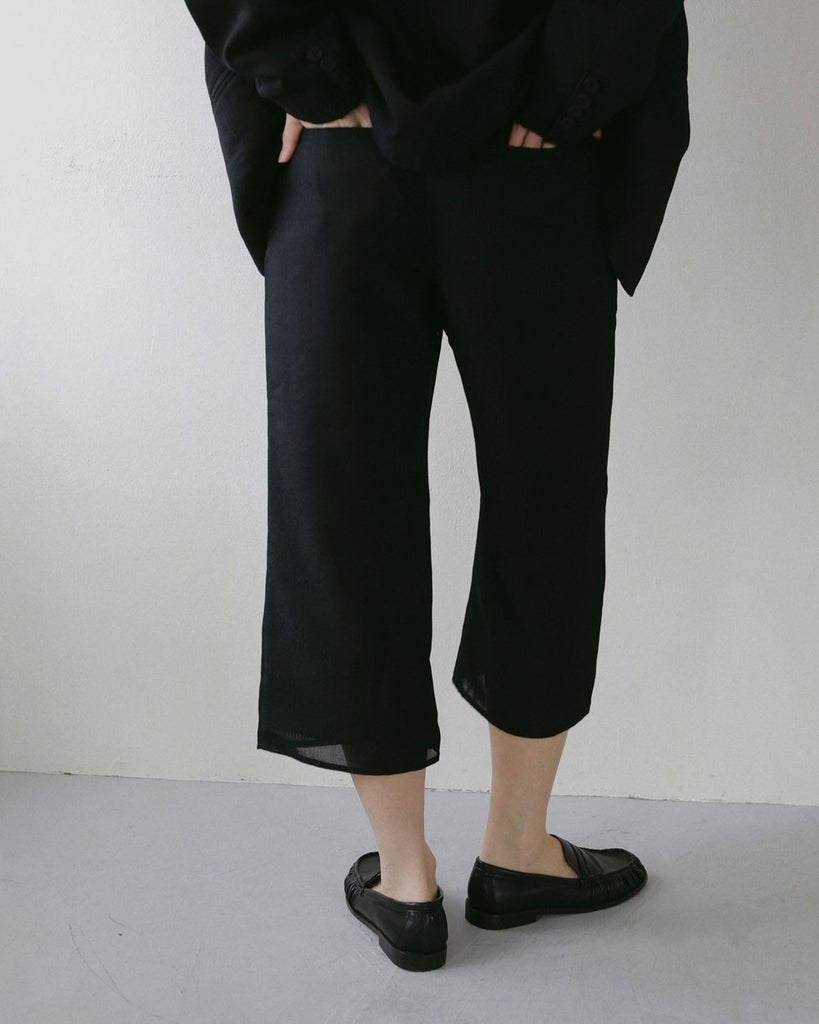 【anuke 2027 SS】Tweed Mesh Capripants - 3月下旬頃発送 - Champdelarose