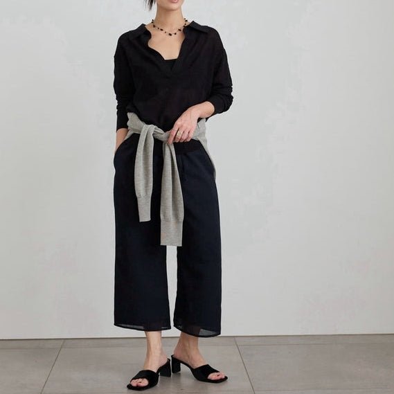 【anuke 2027 SS】Tweed Mesh Capripants - 3月下旬頃発送 - Champdelarose