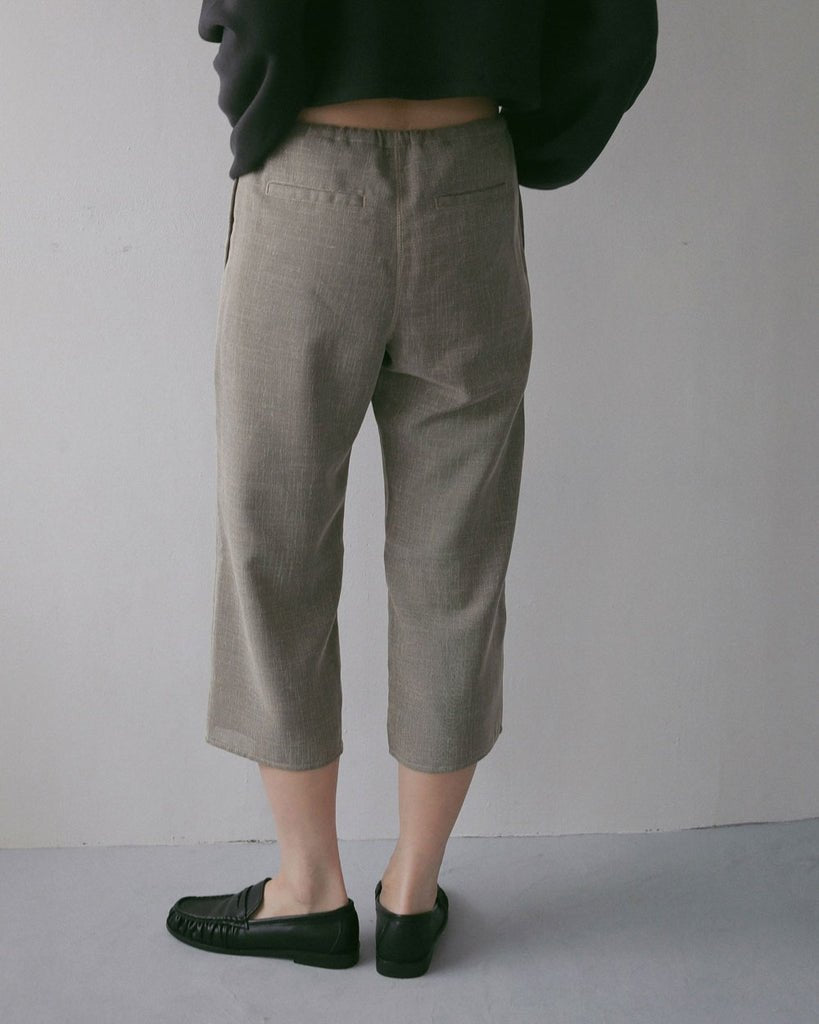 【anuke 2027 SS】Tweed Mesh Capripants - 3月下旬頃発送 - Champdelarose
