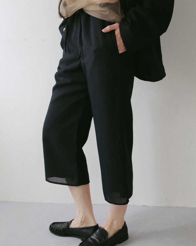 【anuke 2027 SS】Tweed Mesh Capripants - 3月下旬頃発送 - Champdelarose