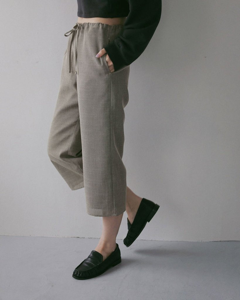 【anuke 2027 SS】Tweed Mesh Capripants - 3月下旬頃発送 - Champdelarose