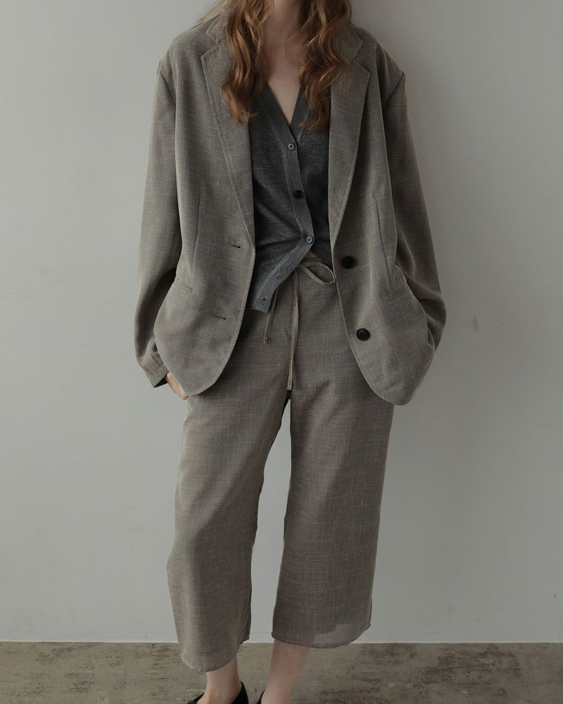 【anuke 2027 SS】Tweed Mesh Capripants - 3月下旬頃発送 - Champdelarose