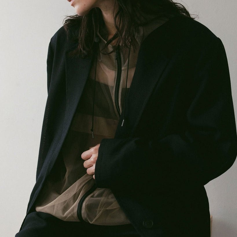 【anuke 2027 SS】Tweed Mesh Jacket - 3月下旬頃発送 - Champdelarose