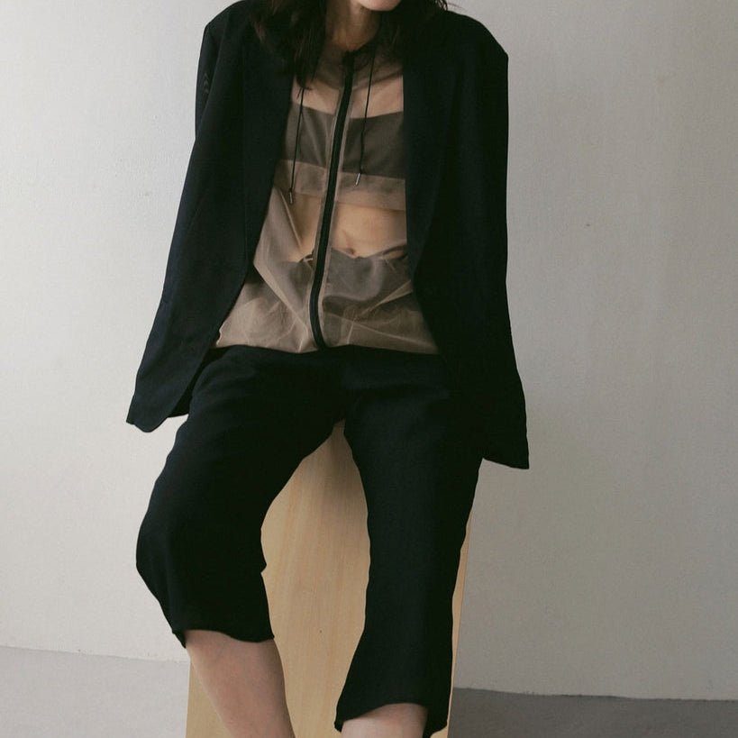 【anuke 2027 SS】Tweed Mesh Jacket - 3月下旬頃発送 - Champdelarose