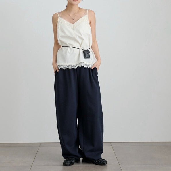 【anuke 2027 SS】Twill Lace Camisole - 3月下旬頃発送 - Champdelarose