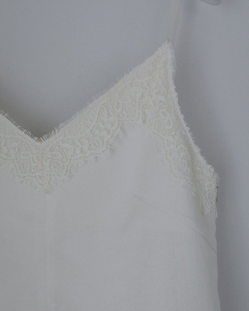 【anuke 2027 SS】Twill Lace Camisole - 3月下旬頃発送 - Champdelarose