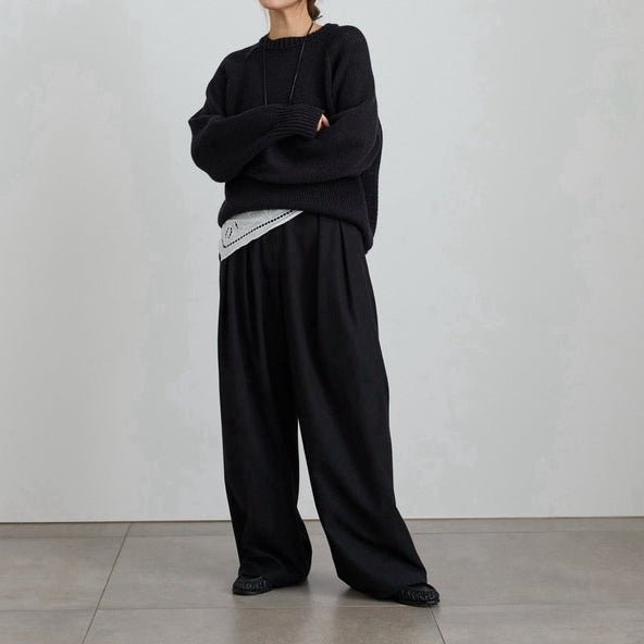 【anuke 2027 SS】Twill Tuck Widepants - 2月下旬頃発送 - Champdelarose