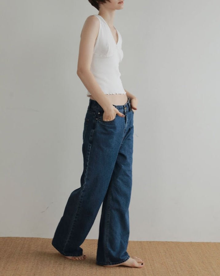 【anuke 2027 SS】Vintage Loose Denim - 4月下旬頃発送 - Champdelarose