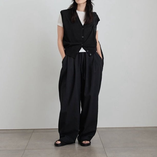【anuke 2027 SS】Vneck Botton Vest - 4月下旬頃発送 - Champdelarose