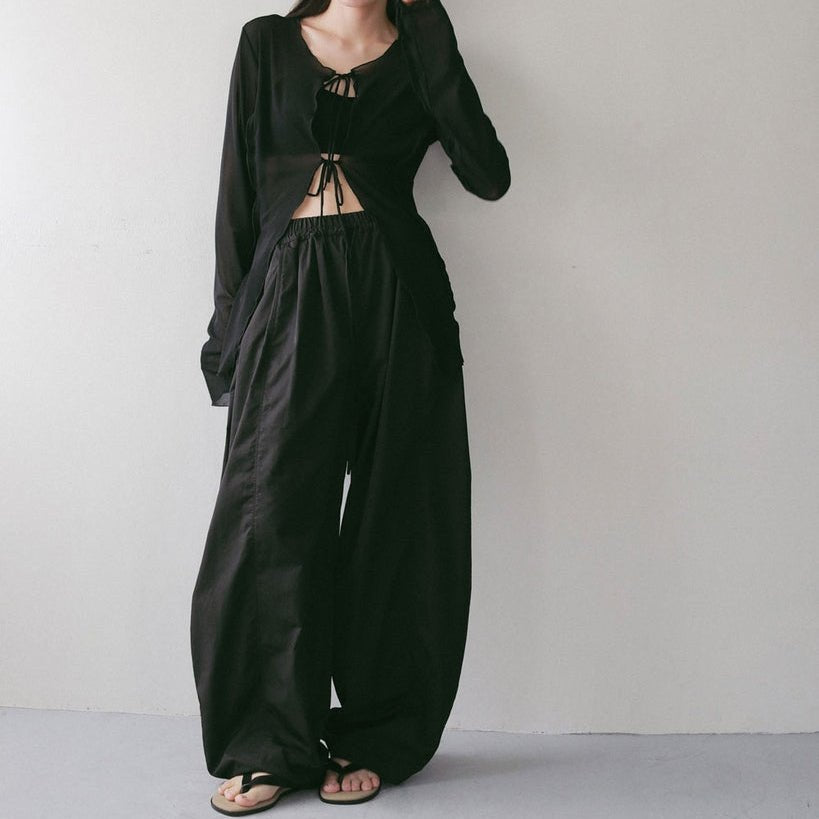 【anuke 2027 SS】Volumetuck Cocoon Pants - 3月下旬頃発送 - Champdelarose