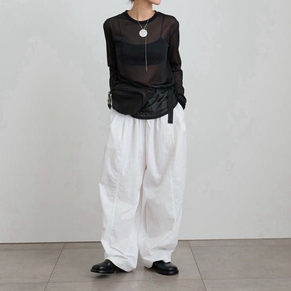 【anuke 2027 SS】Volumetuck Cocoon Pants - 3月下旬頃発送 - Champdelarose