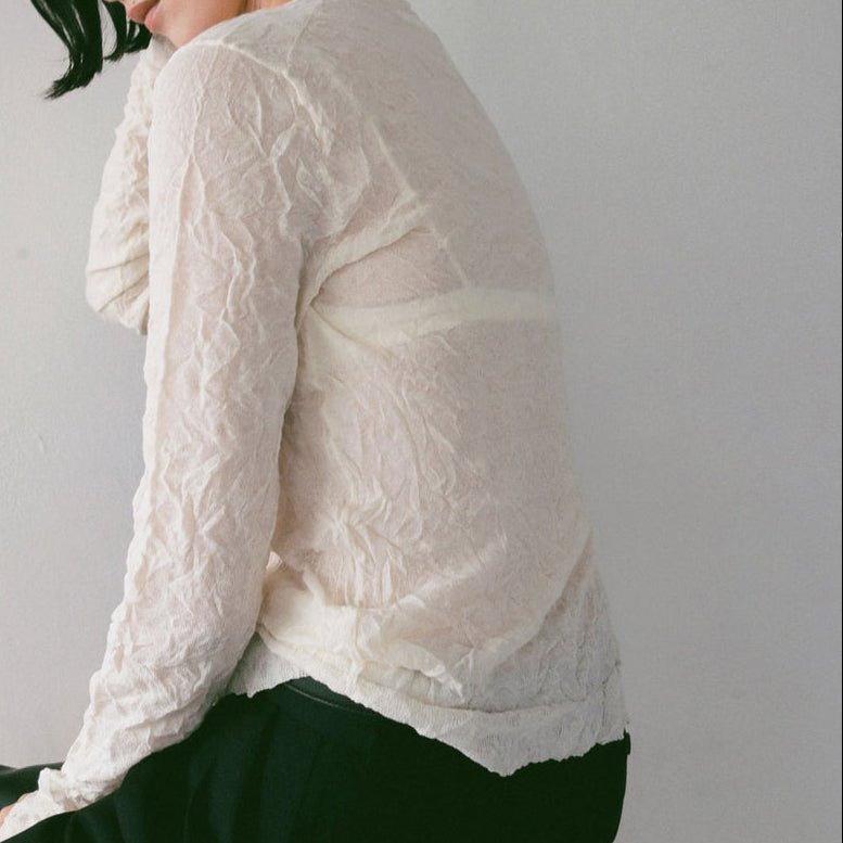【anuke 2027 SS】Washer Knit Cardigan - 2月下旬頃発送 - Champdelarose