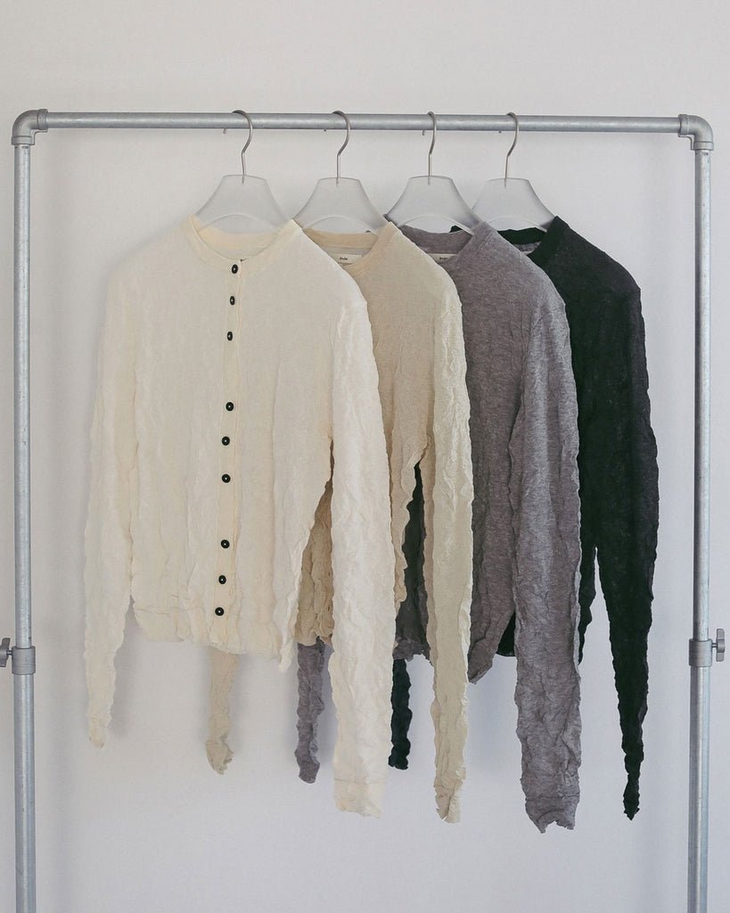 【anuke 2027 SS】Washer Knit Cardigan - 2月下旬頃発送 - Champdelarose