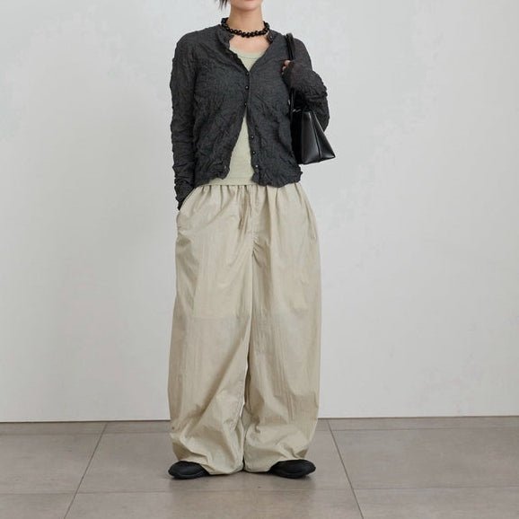 【anuke 2027 SS】Washer Knit Cardigan - 2月下旬頃発送 - Champdelarose