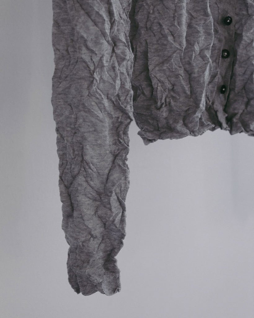 【anuke 2027 SS】Washer Knit Cardigan - 2月下旬頃発送 - Champdelarose