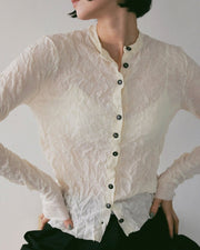【anuke 2027 SS】Washer Knit Cardigan - 2月下旬頃発送 - Champdelarose
