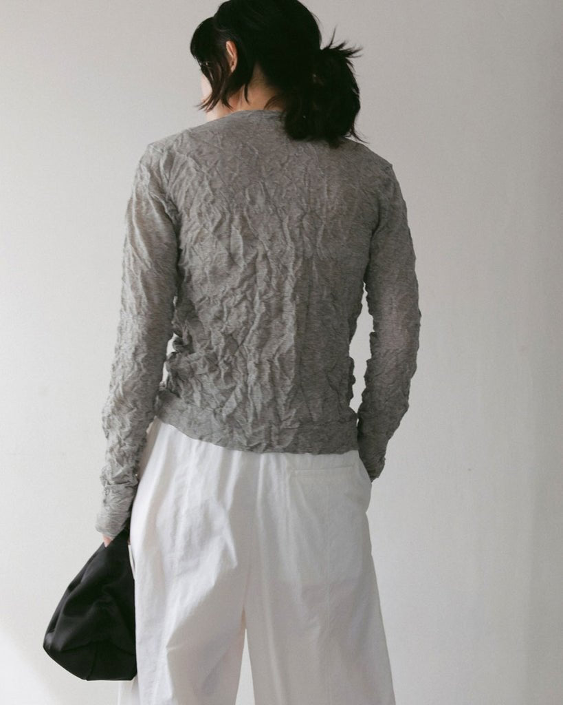 【anuke 2027 SS】Washer Knit Cardigan - 2月下旬頃発送 - Champdelarose