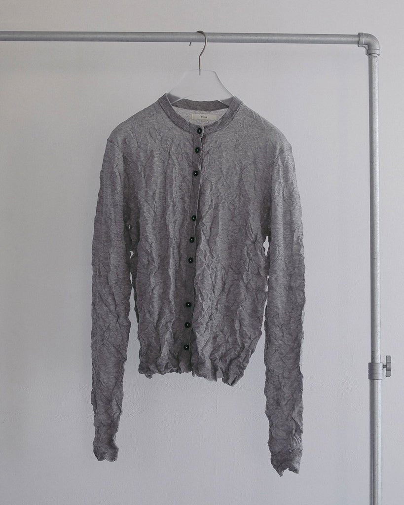 【anuke 2027 SS】Washer Knit Cardigan - 2月下旬頃発送 - Champdelarose