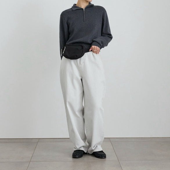 【anuke 2027 SS】Wide Cocoon Denim - 2月下旬頃発送 - Champdelarose