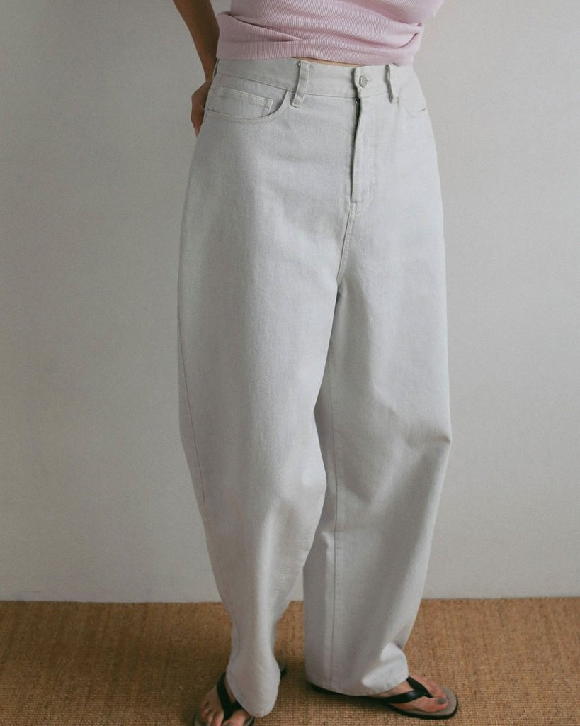 【anuke 2027 SS】Wide Cocoon Denim - 2月下旬頃発送 - Champdelarose