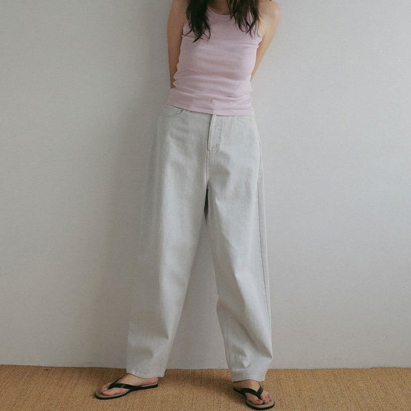 【anuke 2027 SS】Wide Cocoon Denim - 2月下旬頃発送 - Champdelarose