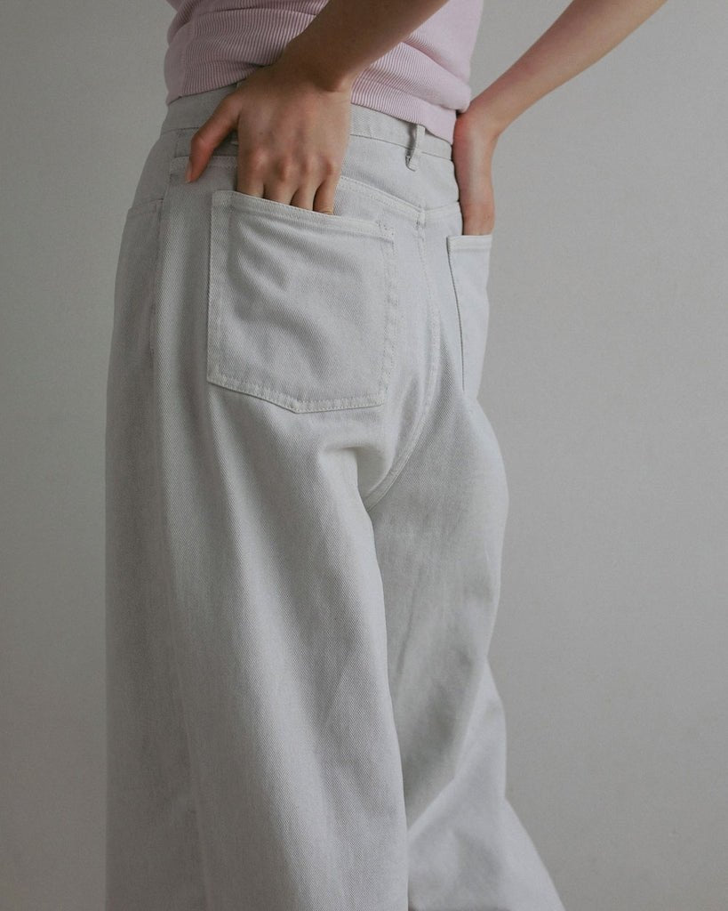 【anuke 2027 SS】Wide Cocoon Denim - 2月下旬頃発送 - Champdelarose