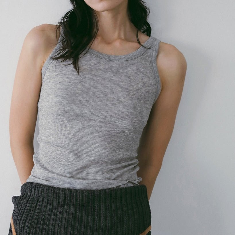 【anuke 2027 SS】Wool Rib Tanktop - 4月下旬頃発送 - Champdelarose