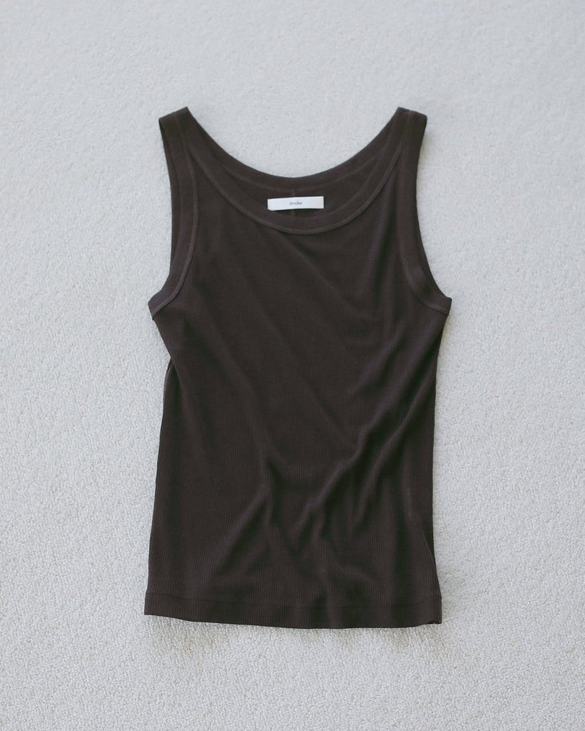 【anuke 2027 SS】Wool Rib Tanktop - 4月下旬頃発送 - Champdelarose