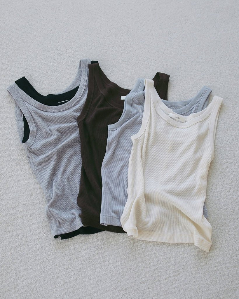 【anuke 2027 SS】Wool Rib Tanktop - 4月下旬頃発送 - Champdelarose
