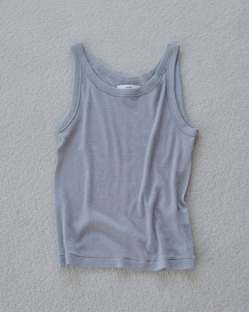【anuke 2027 SS】Wool Rib Tanktop - 4月下旬頃発送 - Champdelarose