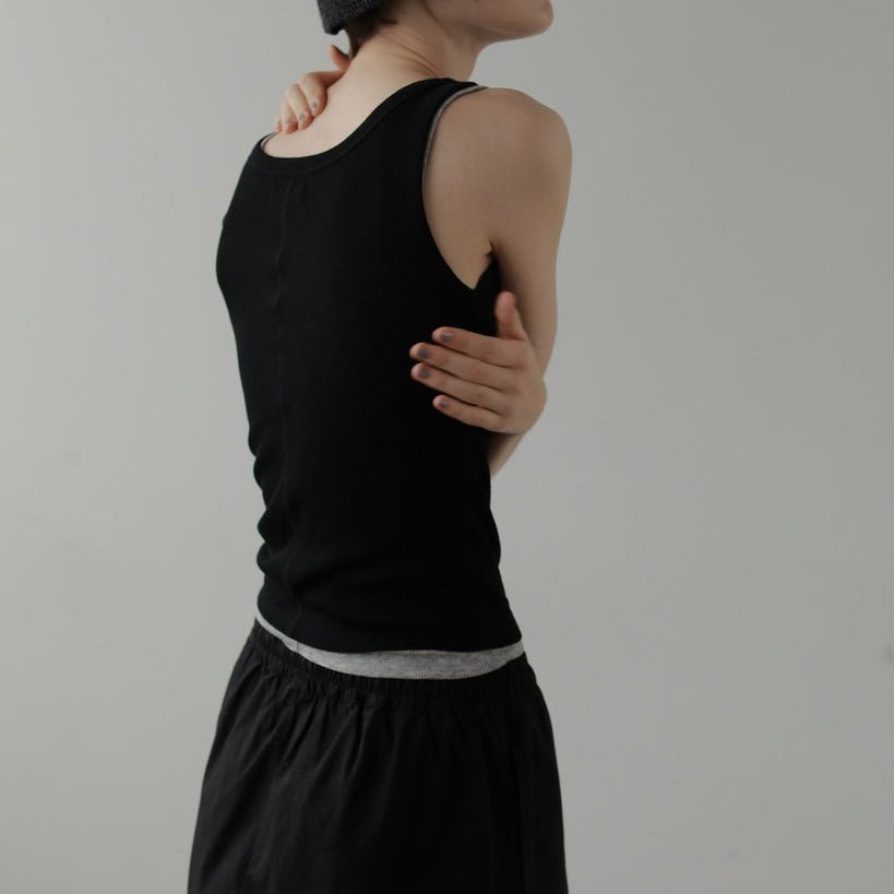 【anuke 2027 SS】Wool Rib Tanktop - 4月下旬頃発送 - Champdelarose