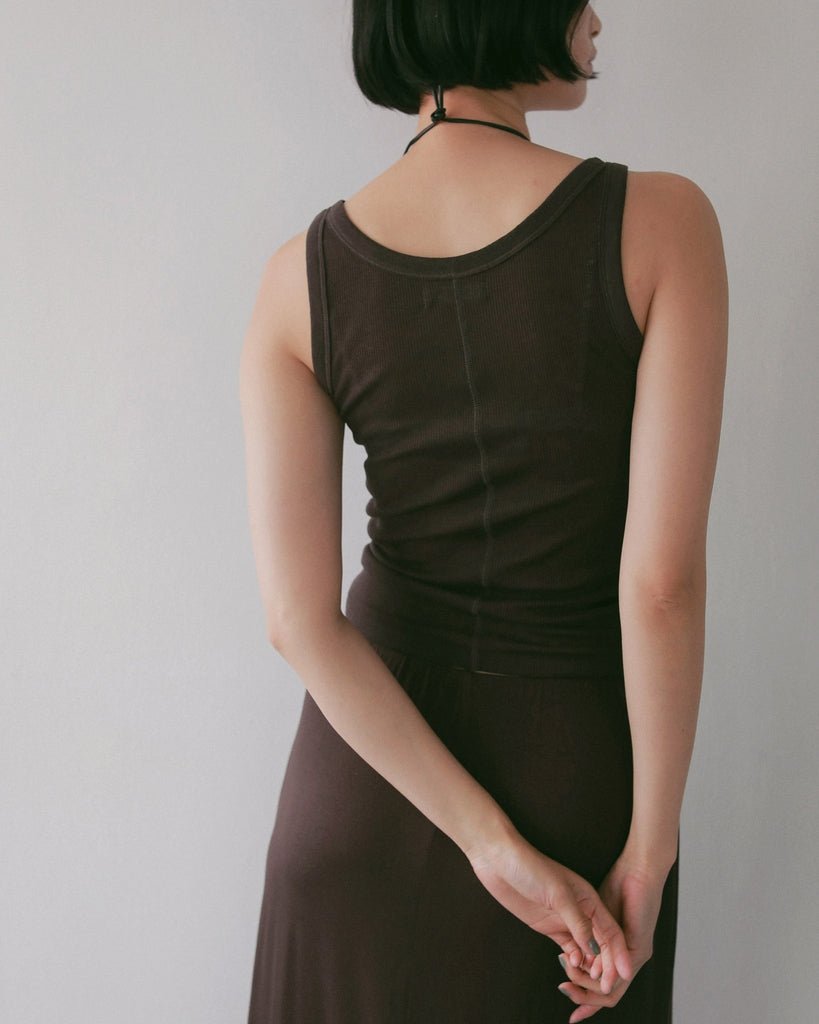【anuke 2027 SS】Wool Rib Tanktop - 4月下旬頃発送 - Champdelarose