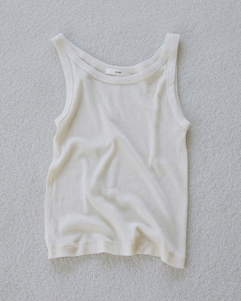 【anuke 2027 SS】Wool Rib Tanktop - 4月下旬頃発送 - Champdelarose