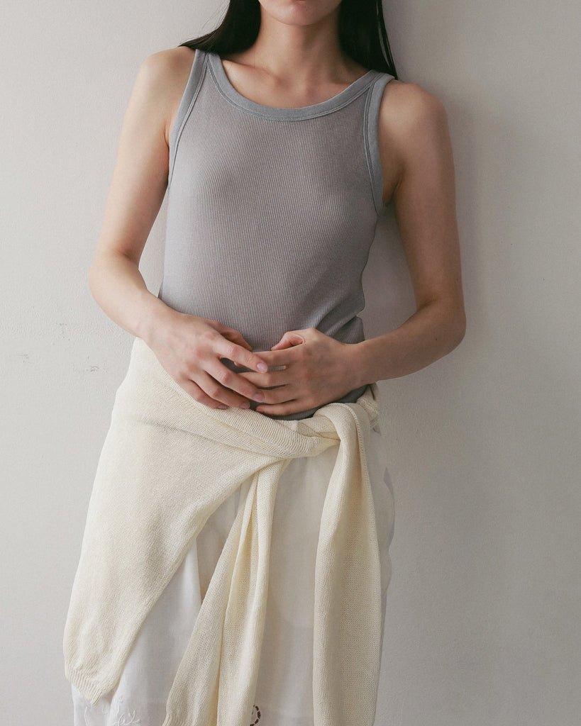 【anuke 2027 SS】Wool Rib Tanktop - 4月下旬頃発送 - Champdelarose