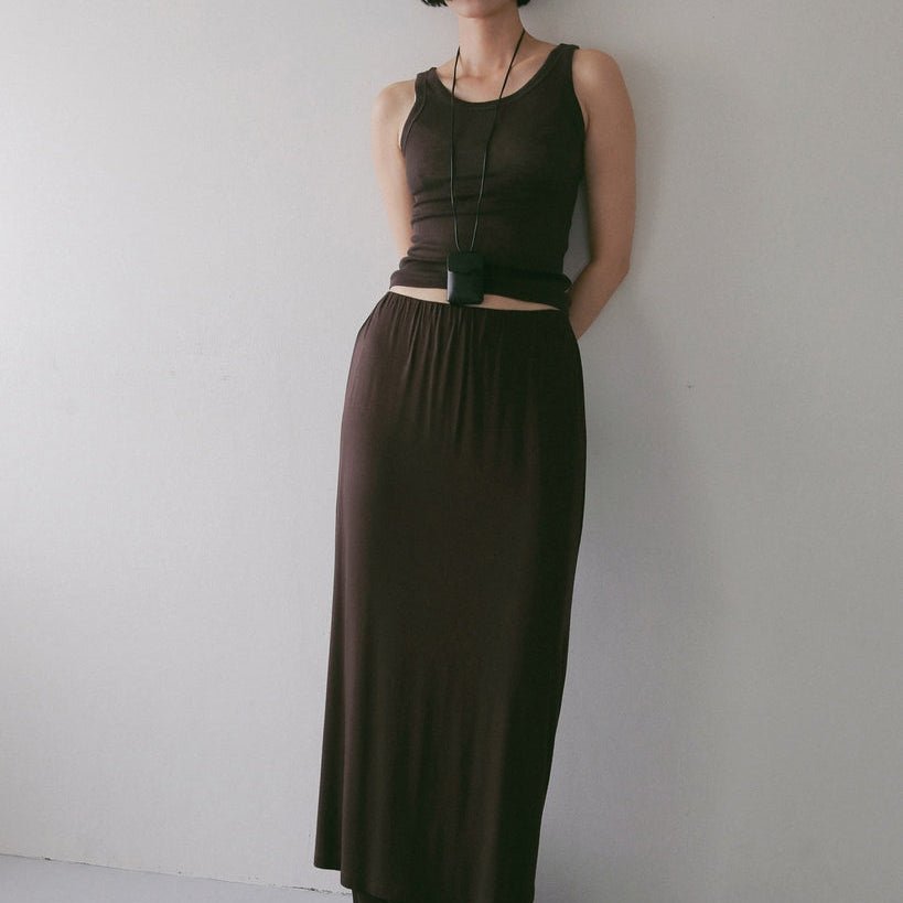 【anuke 2027 SS】Wool Rib Tanktop - 4月下旬頃発送 - Champdelarose
