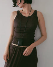 【anuke 2027 SS】Wool Rib Tanktop - 4月下旬頃発送 - Champdelarose