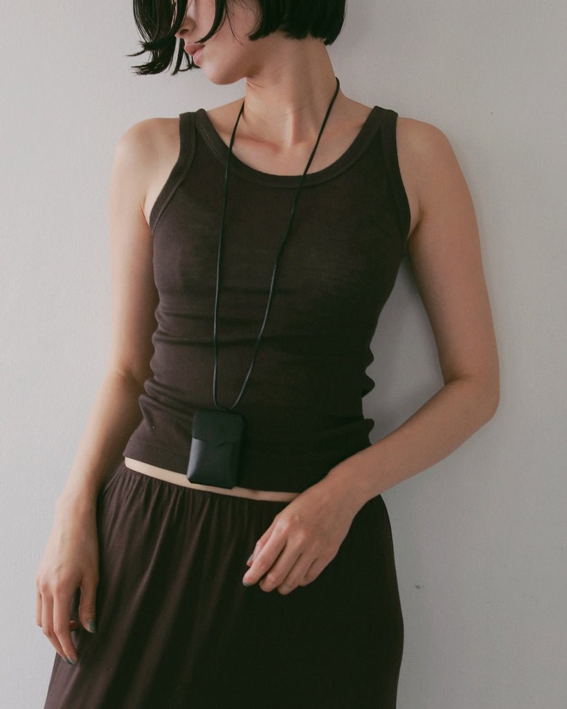 【anuke 2027 SS】Wool Rib Tanktop - 4月下旬頃発送 - Champdelarose