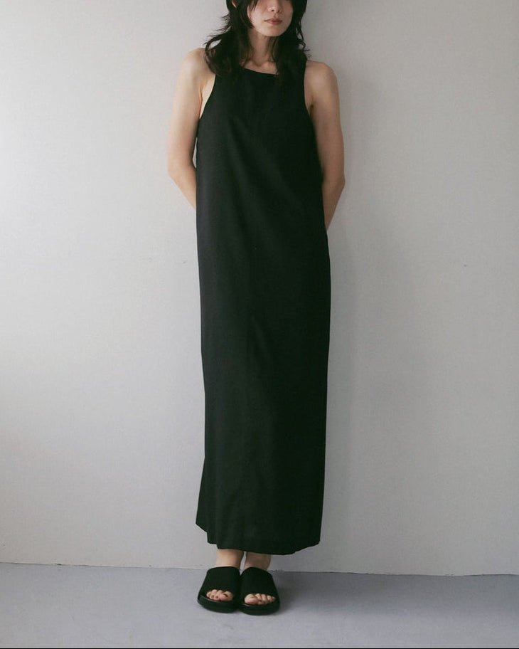 【anuke 2027 SS】Woolchambray Sleeveless Onepiece - 4月下旬頃発送 - Champdelarose