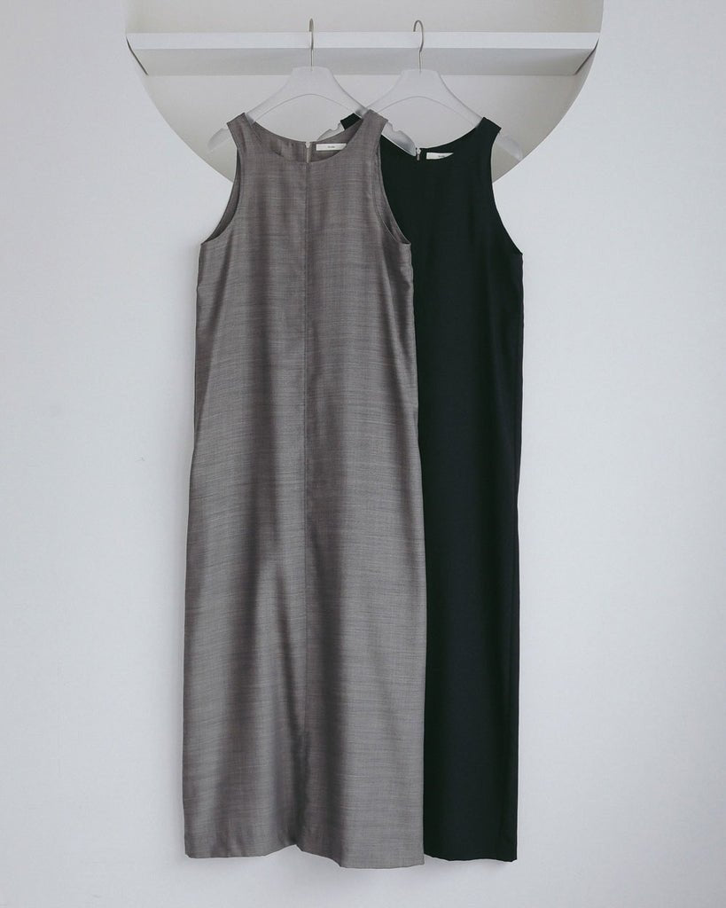 【anuke 2027 SS】Woolchambray Sleeveless Onepiece - 4月下旬頃発送 - Champdelarose